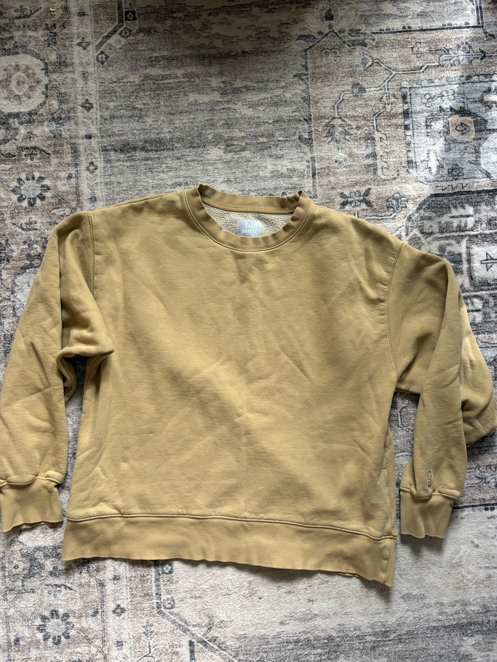 Aritzia Tna Cozy AF Fleece Crewneck Sweatshirt size 2